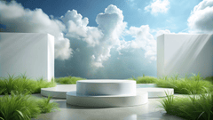 Sân khấu, bục đỡ, podium, trang trí, decor, màu xanh lá, green, cây xanh - faraindahouse