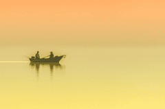 Bình minh, bầu trời, thuyền, nền, background - analogicus