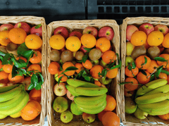 Trái cây, nho, chuối, cam, fruit - Bosamtp