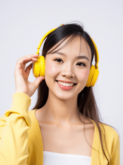 Con gái, nữ, girl, tai nghe, sinh viên, quảng cáo, Việt Nam 24