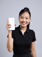 Con gái, cô gái, nữ, girl, văn phòng, cầm điện thoại, quảng cáo, Việt Nam 2