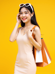 Con gái, nữ, girl, nhân viên, mua sắm, quảng cáo, Việt Nam 2