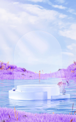 Thiên nhiên, hình nền, nền, background, hoa lá, núi, bục, podium - JustinYu 3