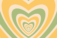 Hình nền, trái tim, heart, hình nền trái tim, y2k, retro, pink yellow, green