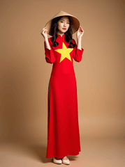 Cô gái, con gái, girl, Việt Nam, áo dài, truyền thống, lá cờ Việt Nam 1