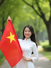 Cô gái, con gái, girl, Việt Nam, áo dài, truyền thống, lá cờ Việt Nam 6
