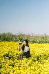 Cô gái, con gái, girl, Việt Nam, dễ thương, cute, hoa cải vàng, cải vàng - Chuotanhls (79)