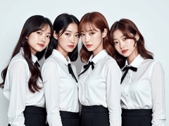 Con gái, cô gái, nữ, nhóm, tập thể, team, group, quảng cáo, model, người mẫu 31