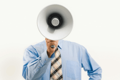 Loa, speaker, nhân viên, văn phòng, office, worker, hand, tay - Pressmaster