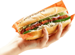 Bánh mì, bánh mì thịt, bánh mì Việt Nam, bàn tay, hand, ẩm thực, thực phẩm, food, F&B