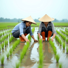 Nông dân, farmer, cấy lúa, rice planting, nón lá ,conical hat, ruộng nước, flooded field, nông nghiệp, agriculture, 2