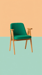 Ghế, chair, gỗ, wood, bọc vải, fabric upholstery, phong cách thế kỷ, mid-century style 1