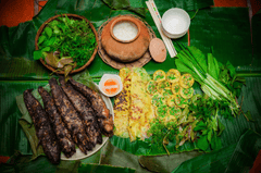 Bánh xèo, cá nướng, cá, cơm nêu, món ăn Việt Nam, Việt Nam, ẩm thực, food - LUC PH@M