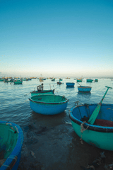 Thuyền thúng, basket boat, Việt Nam, Vietnam, biển, sea, ngư dân, fisherman, wallpaper, background - Bảo Huỳnh