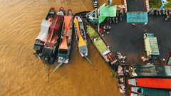 Thuyền, boat, sông, river, Việt Nam, Vietnam, chợ nổi, floating market, wallpaper, background - Duy Nguyen