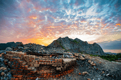 Hồ nước, núi, hoàng hôn, bầu trời, sunset, sky, Lakes, mountains, hình nền, nền, background-huanlihit