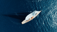 Thuyền buồm, sailboat, biển sea, ánh sáng lấp lánh, shimmering water, chân trời, horizon, du lịch travel - classroom8200