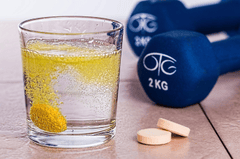 Viên sủi, effervescent tablet, pha nước, water mixing, bổ sung năng lượng, energy booster - stevepb