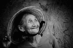 Old woman, Bà già, cười, laugh, hình nền, nền, background -trilemedia