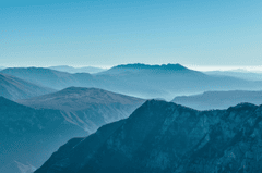 Mountain, bình mịnh, núi, layered hills, đồi chồng lớp, gradient, chuyển màu  - Antonio Tose