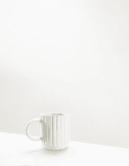 Cốc sứ, ceramic mug, white, trắng, minimalism, tối giản-  Bruno Cervera