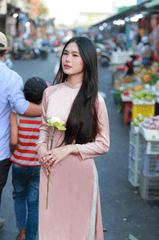Áo dài, Học sinh, student, sinh viên, Việt Nam, con gái, cô gái, girl - Võ Châu 3