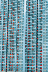 Cờ đỏ, red flag, ban công, balcony, tòa nhà, building, quốc kỳ, vietnam flag, Việt Nam - HONG SON 3