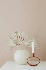 Cỏ lau, pampas grass, dried flower, hoa khô, đèn cầy, ceramic vase, lọ gốm, home decor, trang trí, minimalism, tối giản - Kaboompics.com