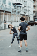 Thể dục, giãn cơ, stretching, gworkout, tập luyện, warmup, khởi động, exercise, bài tập, couple, cặp đôi, fitness, sức khỏe -  Ketut Subiyanto 17