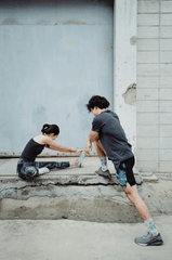 Thể dục, giãn cơ, stretching, gworkout, tập luyện, warmup, khởi động, exercise, bài tập, couple, cặp đôi, fitness, sức khỏe -  Ketut Subiyanto 7