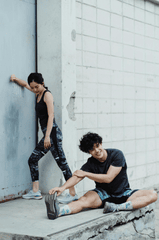 Thể dục, giãn cơ, stretching, gworkout, tập luyện, warmup, khởi động, exercise, bài tập, couple, cặp đôi, fitness, sức khỏe -  Ketut Subiyanto 16