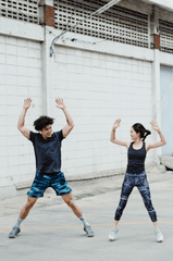 Thể dục, giãn cơ, stretching, gworkout, tập luyện, warmup, khởi động, exercise, bài tập, couple, cặp đôi, fitness, sức khỏe -  Ketut Subiyanto 4