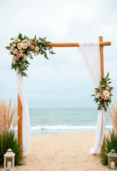 Cổng cưới, cưới, biển, sea trang trí, wedding gate, wedding, decoration, backdrop, background, hình nền, nền - Pixabay
