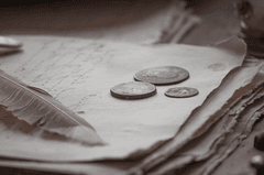 VVintage, cổ điển, coin, đồng xu, document, tài liệu, feather, lông vũ, history, lịch sử - Black_Sea
