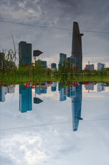 Bitexco, tòa nhà, building, quốc kỳ, Việt Nam, thành phố, city, Hồ Chí Minh- vutrantv