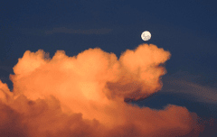 Moon, mặt trăng, mây, cloud, xế chiều, sky, hình nền, background -  jrperes