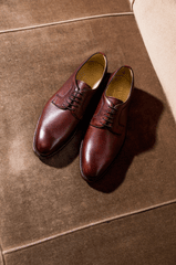 Giày tây, oxford, leather, giày nam, giày da, formal, trang trọng, brown, nâu bóng, shoes - tylermike525