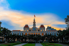 Tòa nhà, building, quốc kỳ, Việt Nam, thành phố, city, Hồ Chí Minh, đường phố,  street- nguyenvanmenkc