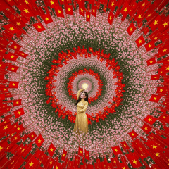 A surreal yet harmonious composite image crafted with artistic precision,...
