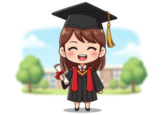 một nữ trong ảnh tốt nghiệp. Với đặc điểm Phong cách: Phong...