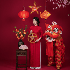 Lồng đèn, cô gái, thiếu nữ, trung thu, lễ hội truyền thống, lantern, girl, young woman, việt phục, mid-autumn festival, traditional festival 1