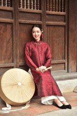 Cô gái, con gái, thiếu nữ, girl, Việt Nam, áo dài, nón quai thao, truyền thống, conical hat with chin strap, traditional - Felix Young