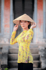 Cô gái, con gái, thiếu nữ, girl, Việt Nam, miền tây, truyền thống, nón lá, trắng đen, traditional - Hải Nguyễn