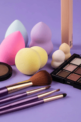 Bảng phấn mắt, eyeshadow palette bglitter powder, bột nhũ, makeup brush, cọ trang điểm, shimmer color, màu ánh nhũ, cosmetic, set bộ mỹ phẩm - Maria Camila Castaño