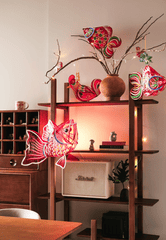 Lồng đèn, trung thu, kệ gỗ, trang trí, lễ hội truyền thống, lantern, mid-Autumn festival, wooden shelf, decoration, traditional festival - Ngân Dương 1