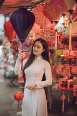 Trung thu, mid autumn, tern festival, lễ hội đèn lồng, thiếu nữ, girl, cô gái Việt, lồng đèn, áo dài, Việt Nam -  Tuấn Kiệt Jr.