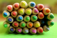 Bút chì, bút màu, bảng màu, pencils, crayons, palettes -_Alicja_ 1