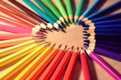 Bút chì, bút màu, bảng màu, pencils, crayons, palettes -YEYEQINQIN 2