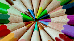 Bút chì, bút màu, bảng màu, pencils, crayons, palettes -YEYEQINQIN 3