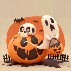 Lễ hội hóa trang, bí đỏ, hóa trang, con ma, kinh dị, 3D, zombie, Halloween, pumpkin, costume, ghost, horror 1
